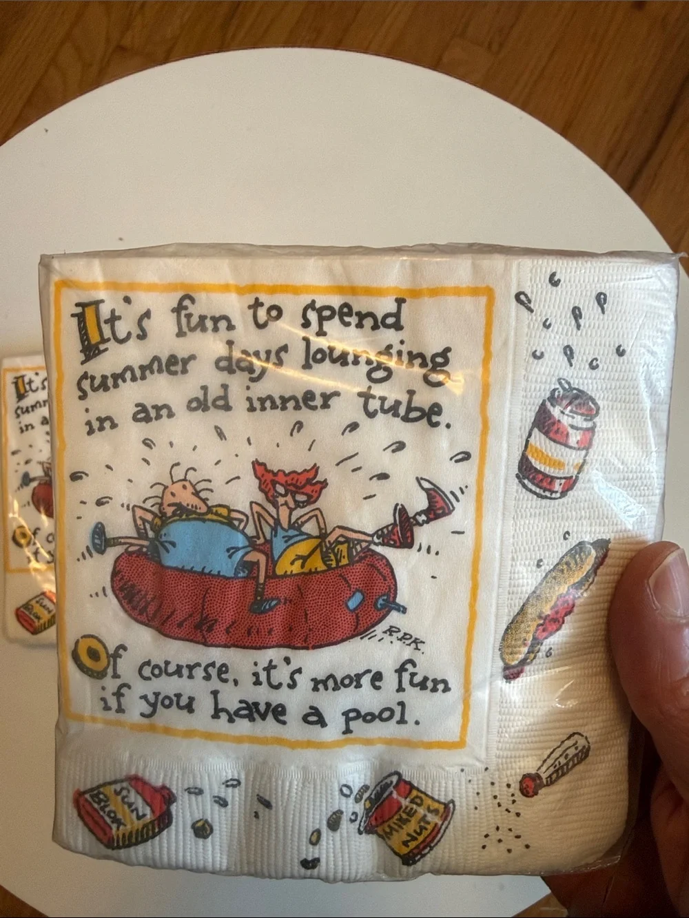 New two pack of Hallmark ShoeBox napkins